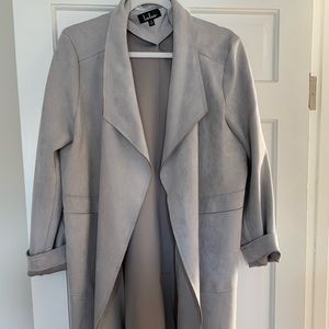 Light Grey Suede Jacket